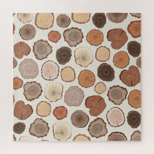 Puzzle Patrón de dibujos animados de los bosques de los á