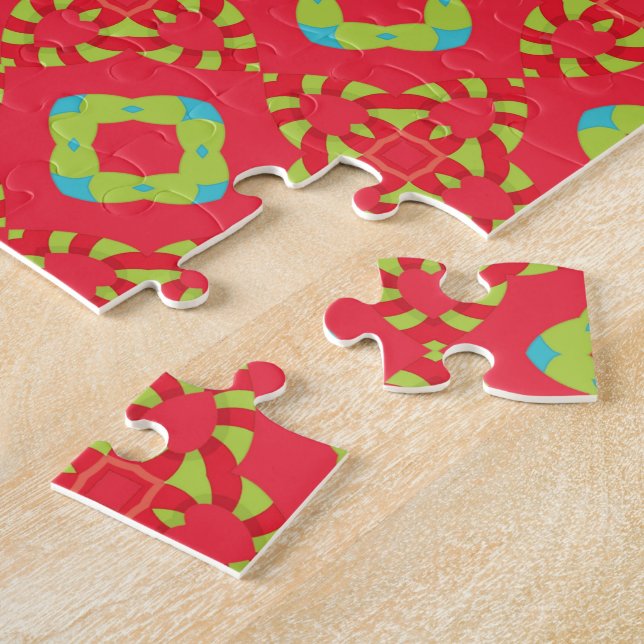 Puzzle Patrón de Encanto Navideño 01 -  (Lado)