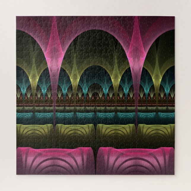 Puzzle Patrón de fantasía especial Resumen Fractal colori (Vertical)