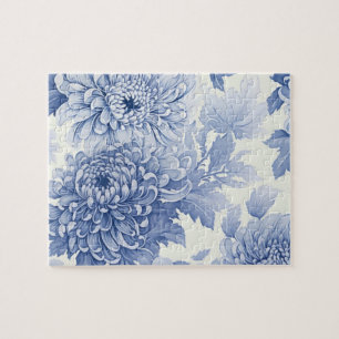 Puzzle Patrón de fichas de Dahlia Azul