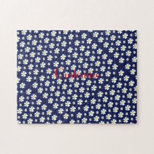 Puzzle Patrón de Flor Blanca Thunder_Cove