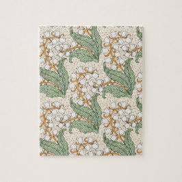 Puzzle Patrón de flor de lirio de los valles Art nouveau 