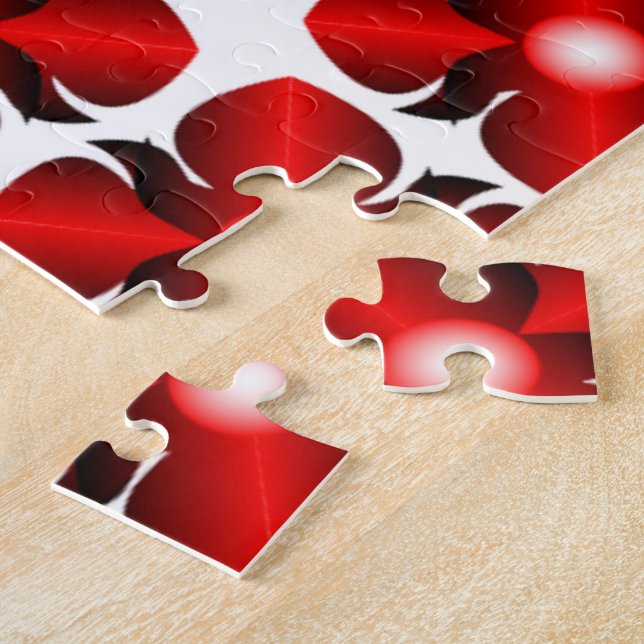 PUZZLE PATRÓN DE FLOR ROJA (Lado)