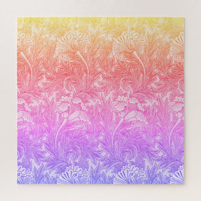 Puzzle Patrón de flores de cosecha (Vertical)