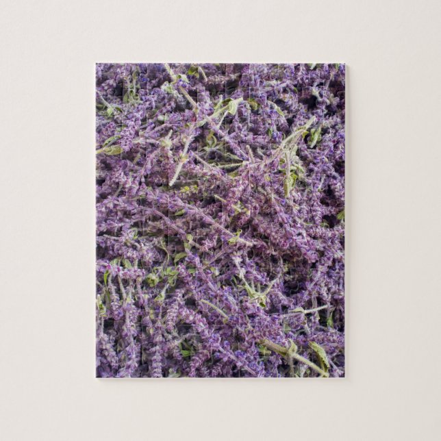Puzzle Patrón de flores de lavanda (Vertical)