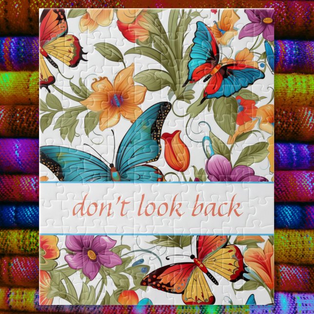 Puzzle Patrón de flores de mariposa coloridas (Subido por el creador)