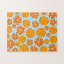 Patrón de fruta naranja