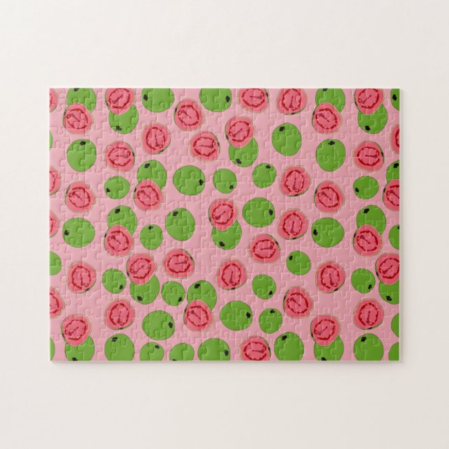Puzzle Patrón de frutas de guayaba (Horizontal)