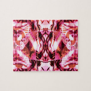 Puzzle Patrón de graffiti rosa