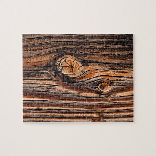 Puzzle Patrón de grano de madera (Horizontal)