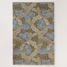 Puzzle Patrón de guirnalda azul (de William Morris)