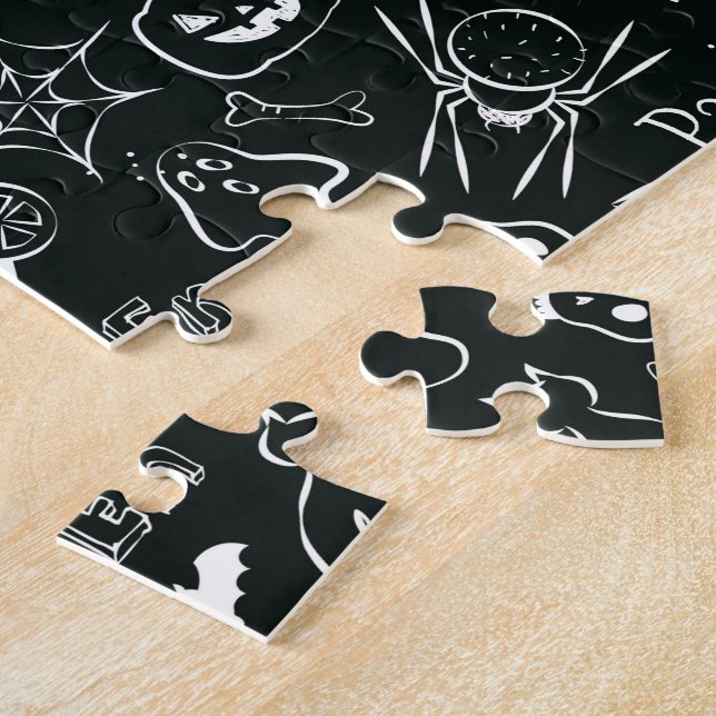 Puzzle Patrón de Halloween (Lado)