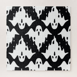 Puzzle Patrón de Halloween Ghost Spooky Seamless