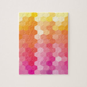 Puzzle Patrón de hexágonos de diseño moderno