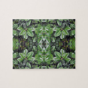 Puzzle Patrón de Hoja de Árbol de Caucho