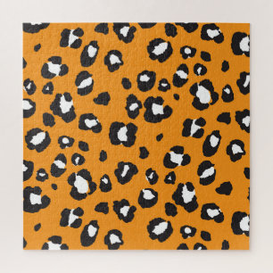 Puzzle Patrón de impresión de leopardo clásico