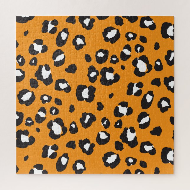 Puzzle Patrón de impresión de leopardo clásico (Vertical)