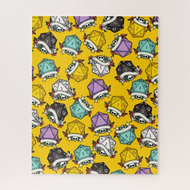 Puzzle Patrón de juego de dados D20 (Vertical)