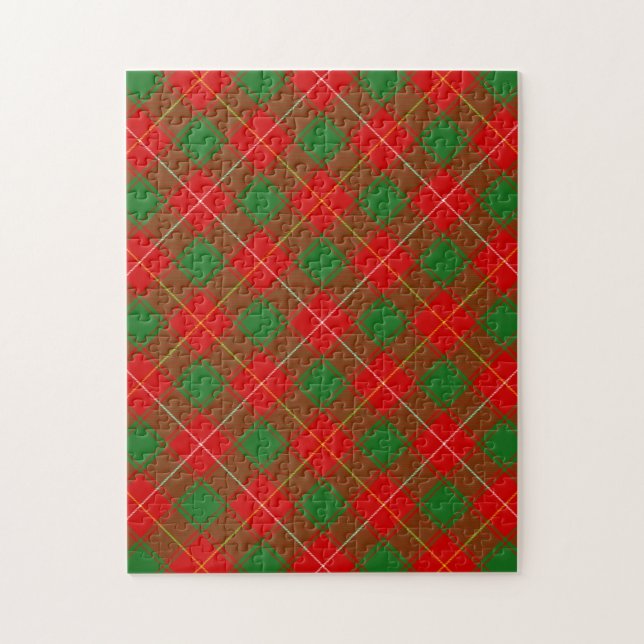 Puzzle Patrón de macfie McPhee Tartan Plaid (Vertical)
