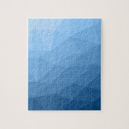 Puzzle Patrón de malla geométrica clásica azul