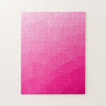 Puzzle Patrón de malla geométrica con gradiente rosa cali<br><div class="desc">Rompecabezas con patrón de malla geométrica con gradiente rosa caliente. Malla geométrica triangular con gradiente ombre de claro a oscuro.</div>