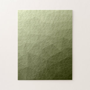 Puzzle Patrón de malla geométrica con gradiente verde mil