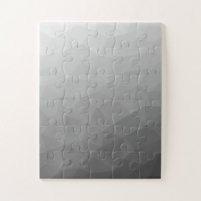 Puzzle Patrón de malla geométrica de gradiente gris (Vertical)