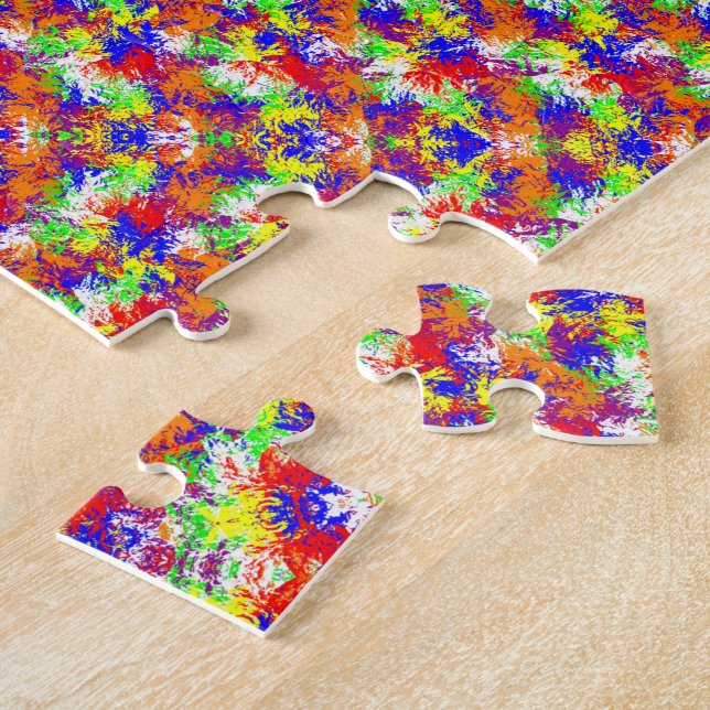 Puzzle Patrón de Mandala de colores hippie (Lado)