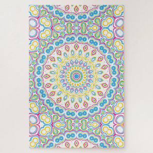 Puzzle Patrón de Mandala Multicolor Colorido
