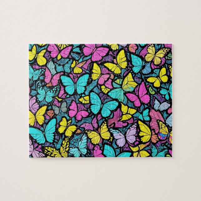Puzzle Patrón de mariposa (Horizontal)