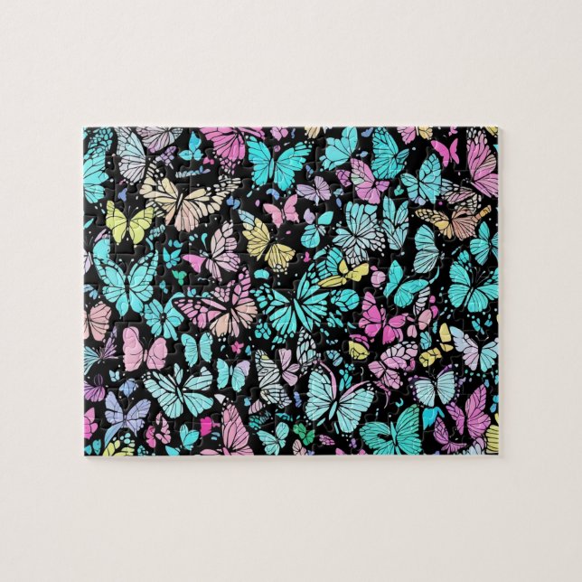 Puzzle Patrón de mariposa (Horizontal)
