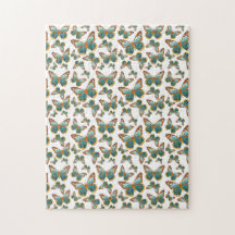 Patrón de mariposa de gradiente azul