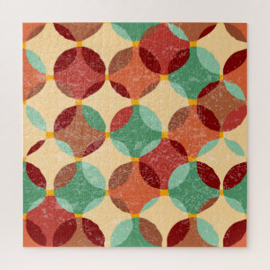 Puzzle Patrón de mosaico circular, ilustracion geométrico