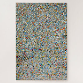 Puzzle Patrón de mosaico cuadrado multicolor (foto)