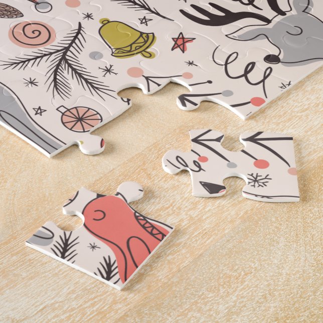 Puzzle patrón de navidades (Lado)