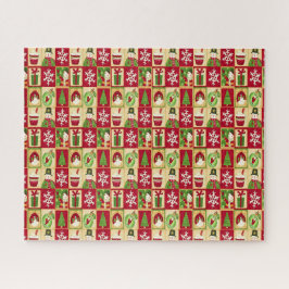 Puzzle Patrón de Navidades clásicos