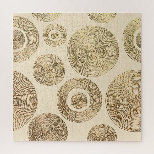 Puzzle Patrón de oro: diseño lujoso abstracto brillante (Vertical)