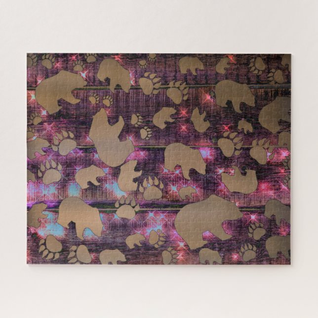 Puzzle Patrón de oso (Horizontal)