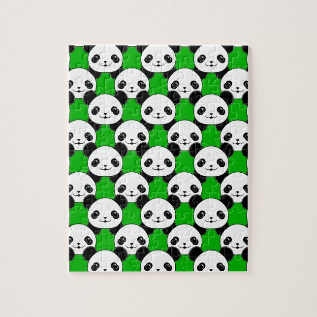 Puzzle Patrón de oso Kawaii Panda (Vertical)