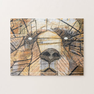 Puzzle Patrón de oso rompe el complejo de arte mural romp