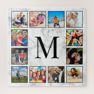 Puzzle Patrón de Piedra de Mármol Blanco