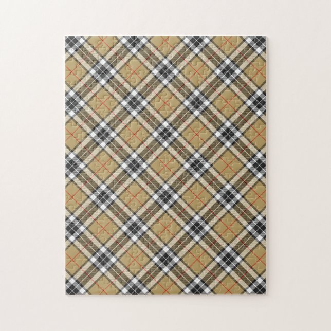 Puzzle Patrón de plaid Tartan (Vertical)