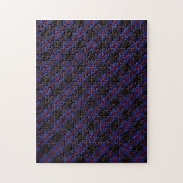 Puzzle Patrón de plaid tartán del distrito de Angus (Vertical)