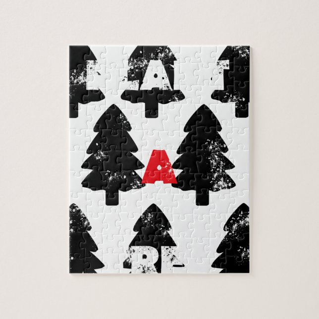 Puzzle Patrón de plantar un árbol (Vertical)