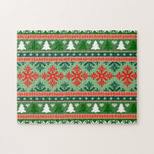 Puzzle Patrón de punteado de navidades