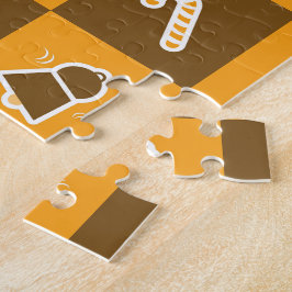 Puzzle Patrón de rejilla festiva de vacaciones