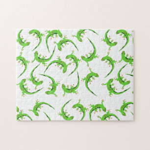 Puzzle Patrón de reptil Gecko Lizard 