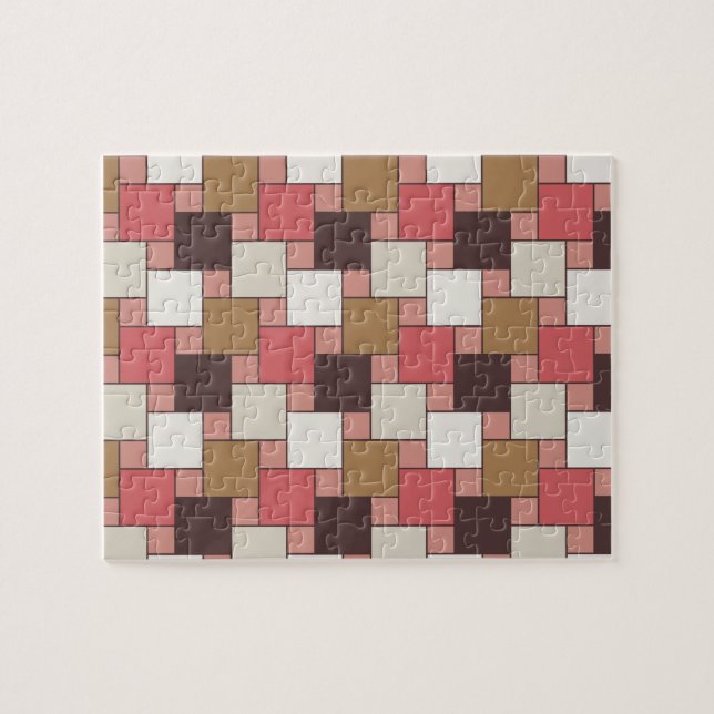 Puzzle Patrón de tejer de especias de calabaza (Horizontal)