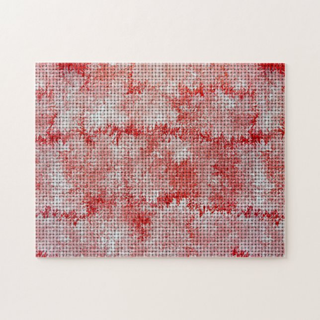 Puzzle Patrón de tejido de rosa turca (Horizontal)