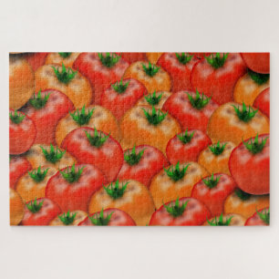Puzzle Patrón de tomates Imposible Dificultad para comer